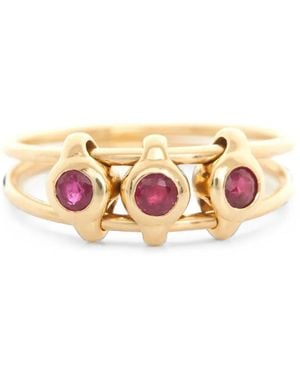 Yi Collection Ruby Orbit Ring - Pink