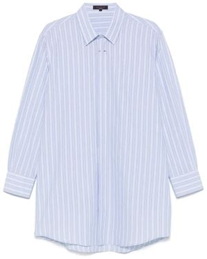 Barbara Bui Pinstriped Shirtdress - White