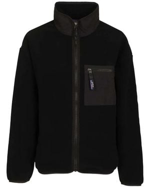 Patagonia Logo-Patch Fleece Jacket - Black