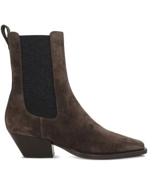 Brunello Cucinelli Verzierte Stiefeletten 55mm - Braun