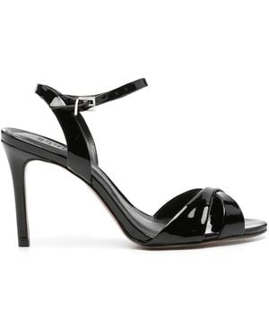 SCHUTZ SHOES Hilda Lakleren Sandalen - Zwart