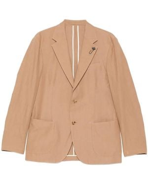 Lardini Buttoned Blazer - Natural