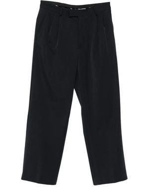 KARL LAGERFELD Pleated Wide-Leg Trousers - White