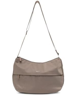 agnès b. Logo-Embossed Shoulder Bag - Gray
