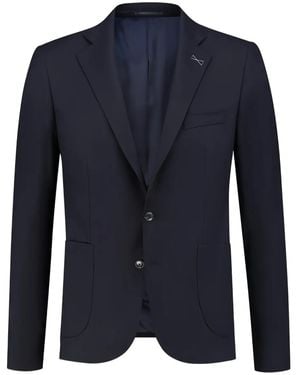 PAUL ZEIST Single-Breasted Blazer - Blue