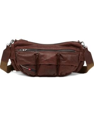 DIESEL Multi-Pkts Shoulder Bag - Brown