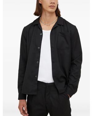 Bruuns Bazaar Long-Sleeve Pocket Shirt - Black