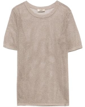 Herno オープンニット トップ - ナチュラル