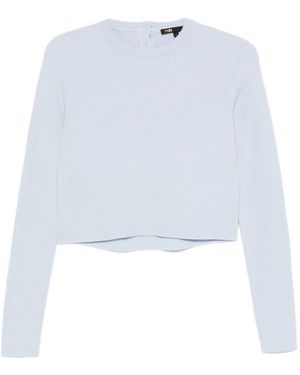 Maje Jersey De Canalé - Blanco