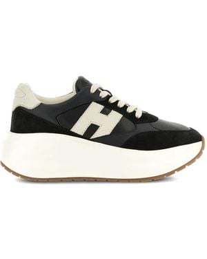 Hogan H696 Chunky Runner Trainers - Black