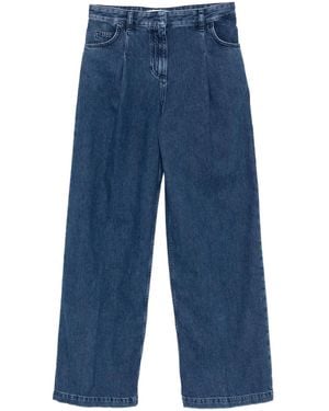 Ba&sh Pleated-Detail Jeans - Blue