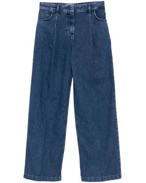 Ba&sh Pleated-Detail Jeans - Blue