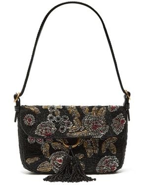 Maliparmi Schultertasche Mit Perlenmuster - Schwarz