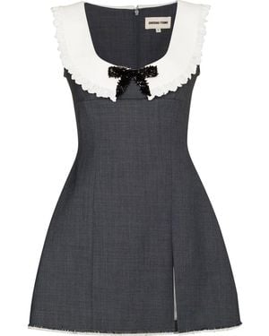 ShuShu/Tong Bow-Detail Sleeveless Dress - Black