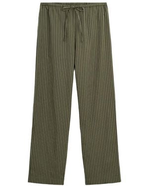 Skall Studio Addie Pinstripe Trousers - Green