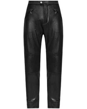 DSquared² Tapered Waxed Pants - Black