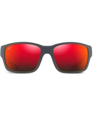 Maui Jim Gafas De Sol Mangroves Cuadradas - Rojo