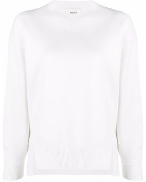 Bally Pullover Mit Schlitz - Weiß