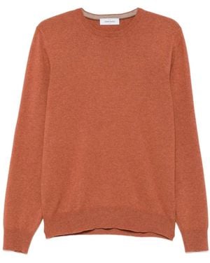 Gran Sasso Crew-Neck Long-Sleeve Jumper - Orange