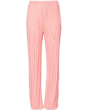forte_forte Plissé Straight Pants - Pink