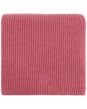 Isabel Marant Marion Ribbed-Knit Scarf - Pink