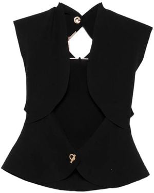Cult Gaia Romin Open-Back Top - Black