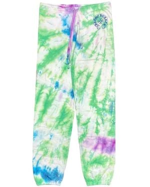 Chrome Hearts Logo-Print Tie-Dye Track Pants - Green