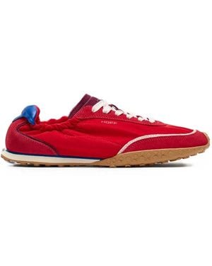 HOFF Bridge Dopamine Panelled Suede-Trimmed Trainers - Red