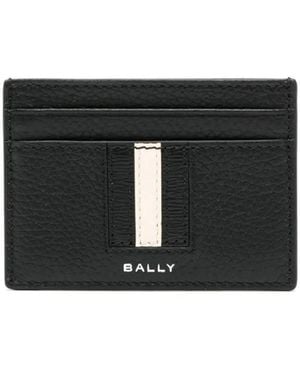 Bally Logo-Print Leather Cardholder - Black