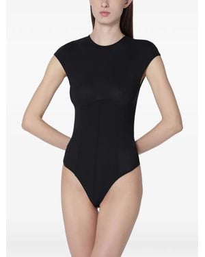 Agolde Nadia Body Met Kapmouwen - Zwart