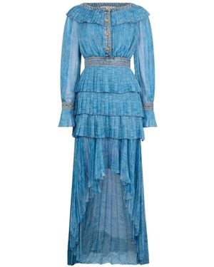 Philosophy Di Lorenzo Serafini Ruffled Midi Dress - Blue