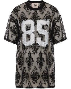 Aniye By Lila Floral-Lace T-Shirt - Black