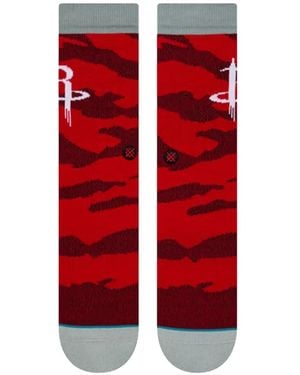 Stance X Nba Houston Rockets Camo-Print Socks - Red