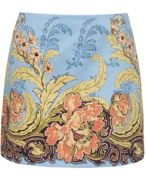 Cara Cara Chrissy Mini Skirt - Blue