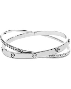 Tory Burch Bracelet Orné De Cristaux - Blanc