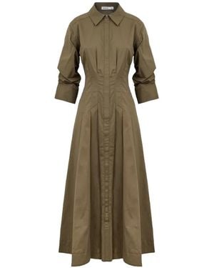 Jonathan Simkhai Jazz Pleated Midi Dress - Natural