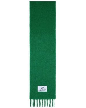 Marni Schal Mit Gebürsteten Fransen - Grün