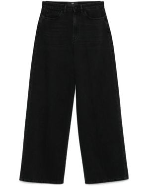 3x1 Recycled Cotton Wide-Leg Jeans - Black