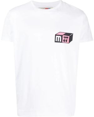 MODES GARMENTS Logo-Print Cotton T-Shirt - White