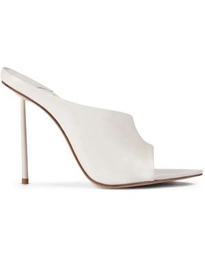 Le Silla Futura Stiletto-Heel Sandals - White