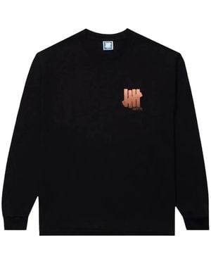Undefeated Pig Skin Cotton T-Shirt - Black