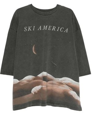 Willy Chavarria Graphic-print T-shirt - グレー