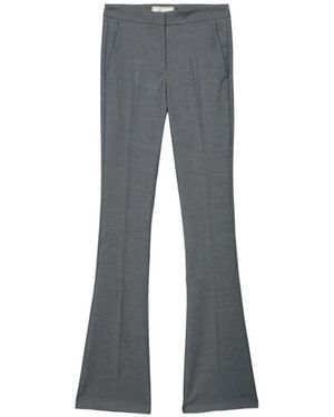 Blumarine Slim-Fit Flared Trousers - Grey