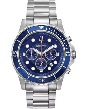 Bulova Classic Chronograph Watch - Blue