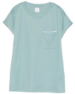 Eleventy Chest-Pocket T-Shirt - Blue