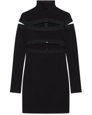 Gcds Cut-Out Mini Dress - Black