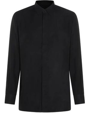 Tom Ford Drapy Twill Fluid Fit Shirt - Black