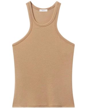 A.L.C. Dean Racerback Ribbed Tank - Natural