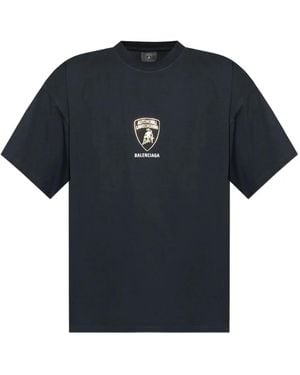 Balenciaga X Automobili Lamborghini Tシャツ - ブラック