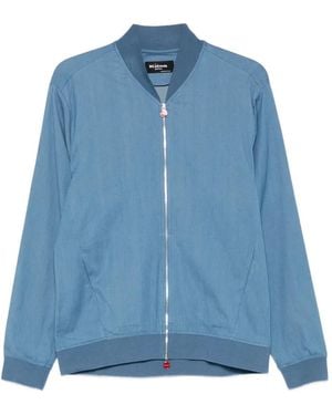 Kiton Zip-Front Jacket - Blue